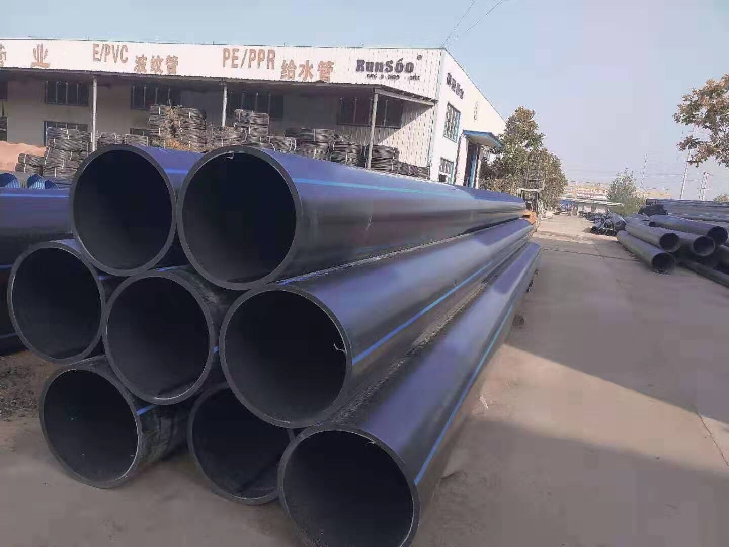 江蘇南通PE管生產廠家大口徑PE給排水管道下水管